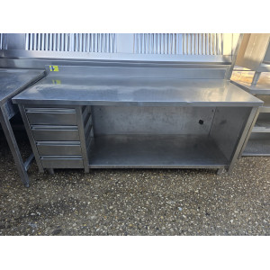 Tavolo Inox Con Cassettiera